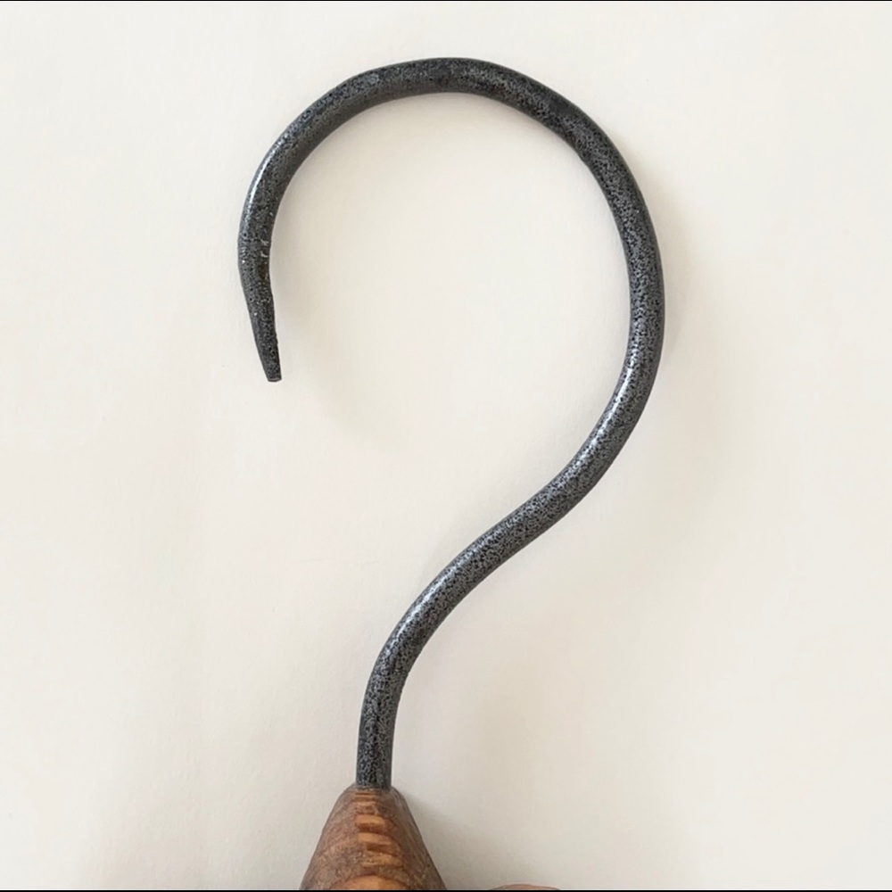 Hand Made Wood Hanger Tan Color NEW - Picture 6 of 6